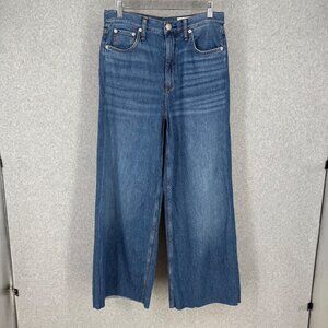 rag & bone Wide Leg Blue Jeans